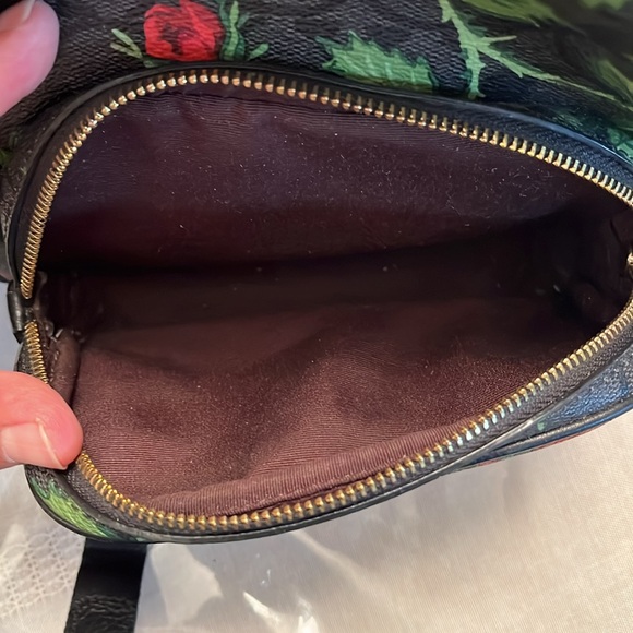 Coach Mini Court Backpack In Signature Canvas With Fairytale Rose - Picture 11 of 11